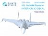 Quinta Studio QDS-32095 Su-30SM 3D-Printed & coloured Interior on decal paper (conversion for Trumpeter Su-30MKK) (Small version) 1/32